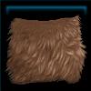 Brown faux fur saddle pad