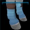 Sky blue sunset trails leg wraps