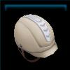Snow white sunset trails helmet