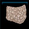 Beige faux fur saddle pad