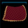 Red Iberian saddle pad