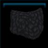 Black faux fur saddle pad
