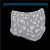 White faux fur saddle pad