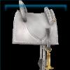 Golden porcelain Iberian saddle