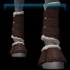 Rex Stamper walnut deluxe leg protectors and bell boots