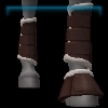 Rex Stamper walnut royal leg protectors and bell boots
