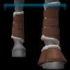Rex Stamper hazelnut royal leg protectors and bell boots