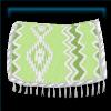 Pistachio tasseled Western saddle pad