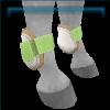 Pistachio open front boots