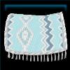 Blueberry tasseled Western saddle pad
