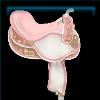 Raspberry Western saddle