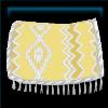 Lemon tasseled Western saddle pad