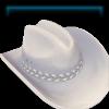 Bone White felt hat
