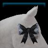 Goth Academia head ribbon