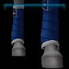 JVN Royal blue leg wraps with fluff