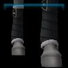JVN Black leg wraps with fluff