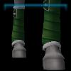 JVN Forest green leg wraps with fluff