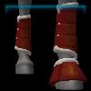 JVN Ruby red royal leg protectors and bell boots