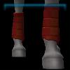 JVN Ruby red sporty leg protectors