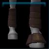 JVN Bark brown sporty leg protectors and bell boots