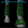 JVN Forest green sporty leg protectors and bell boots