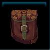 Embossed druidic saddle bag