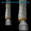 Ivory Sun leg wraps with fluff