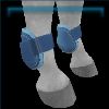Azure open front boots