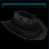 Pitch black cowboy hat
