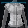 Light gray shirt with a stylish collar