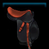 Tangerine Silks jumping saddle