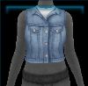 Denim Daredevil cropped jacket