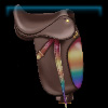 Rainbow Shade dressage saddle