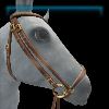 Cotton Candy Dreams drop noseband bridle