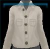 Western shirt in off-white