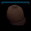 Brown riding helmet