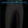 Black riding pants with socks