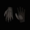 Black riding gloves