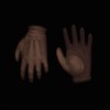 Brown riding gloves