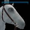 Simple brown English bridle