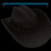 Western hat in black