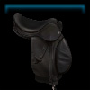 Black jumping saddle