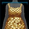 Disco Ball gold chainmail dress