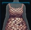 Disco Ball rose gold chainmail dress