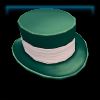 Gilded Glamour green top hat