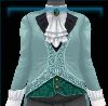 Gilded Glamour green dressage jacket