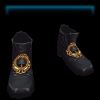 Gilded Glamour black short boots