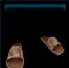 Minerva's Metallic Gold Sandals