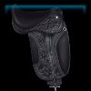Gleaming Glamour red dressage saddle