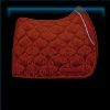 Gleaming Glamour red dressage saddle pad